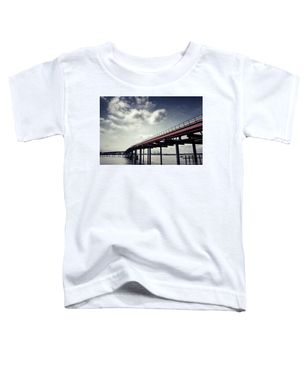 Thames Toddler T-Shirt featuring the photograph Oil Bridge by Joseph Westrupp