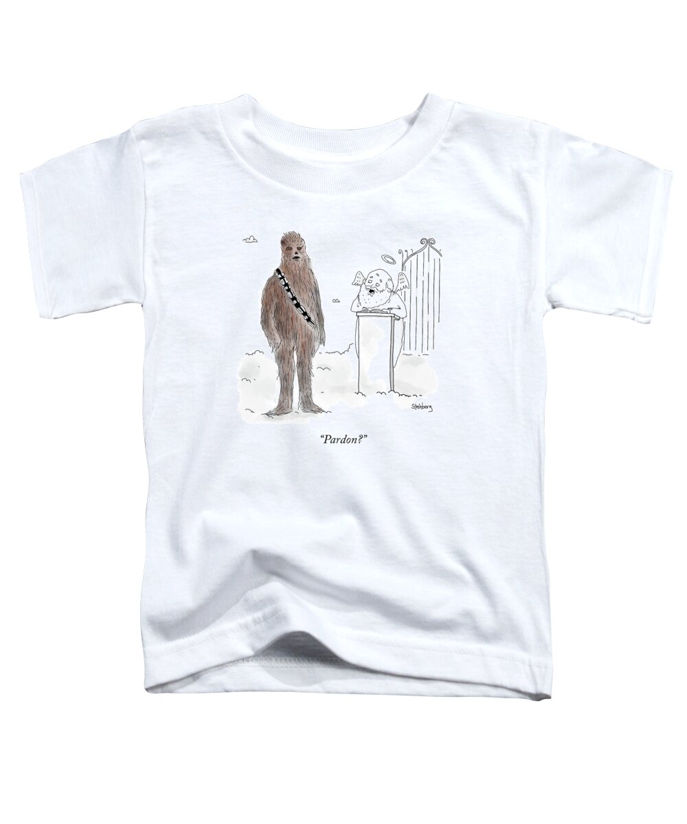 Pardon? Toddler T-Shirt featuring the drawing Pardon? by Avi Steinberg