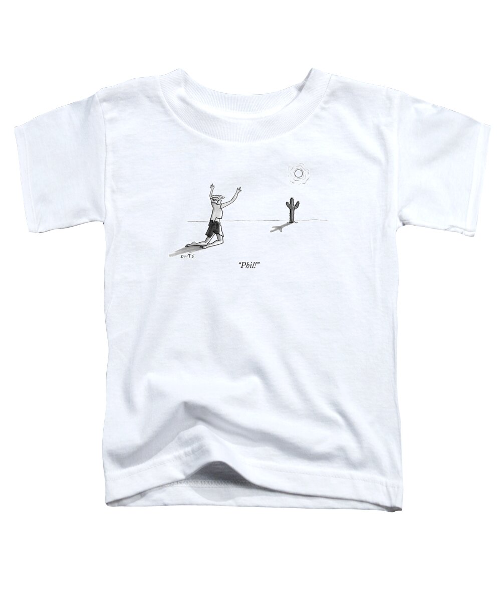 phil! Toddler T-Shirt featuring the drawing Phil by Julia Suits