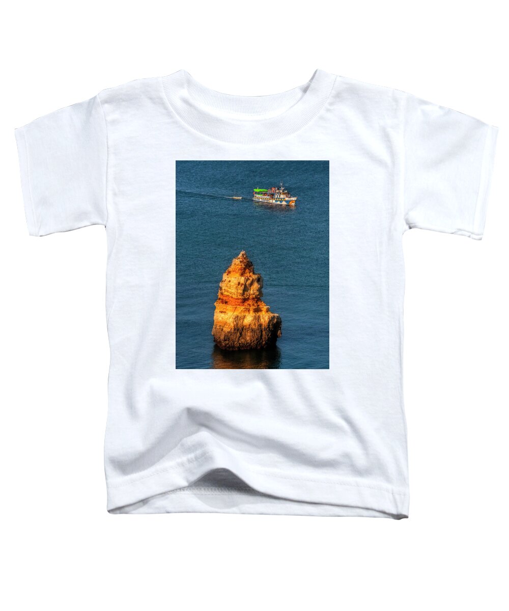 Praia Toddler T-Shirt featuring the photograph Praia Dona Ana Scenic Cliff by Micah Offman
