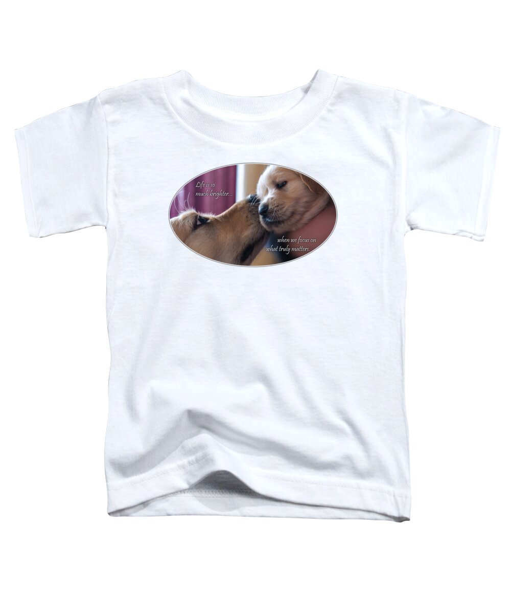 Puppy Toddler T-Shirt featuring the photograph Puppy Love by White Mountain Images