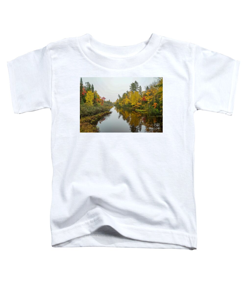 Reflections Toddler T-Shirt featuring the photograph Reflections in Autumn by Susan Rydberg