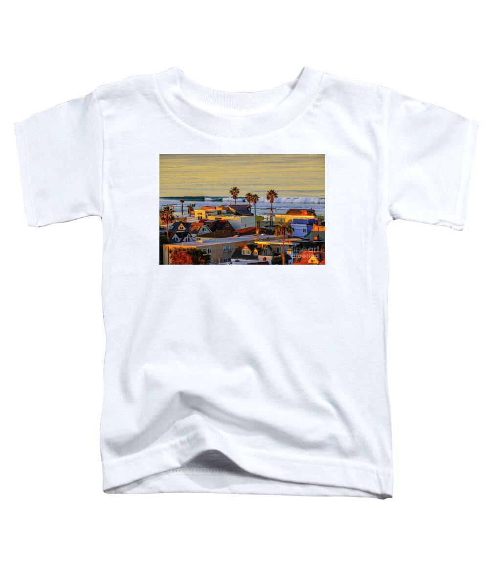 San Diego Toddler T-Shirt featuring the photograph San Diego Beach by Darcy Dietrich