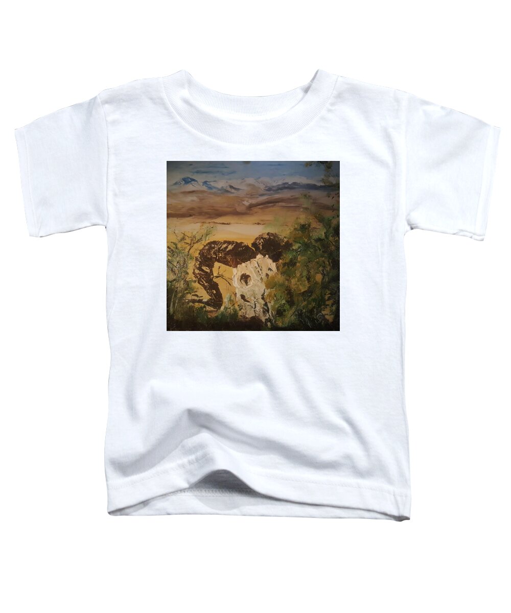 Skull Toddler T-Shirt featuring the painting Seasons End    37 by Cheryl Nancy Ann Gordon