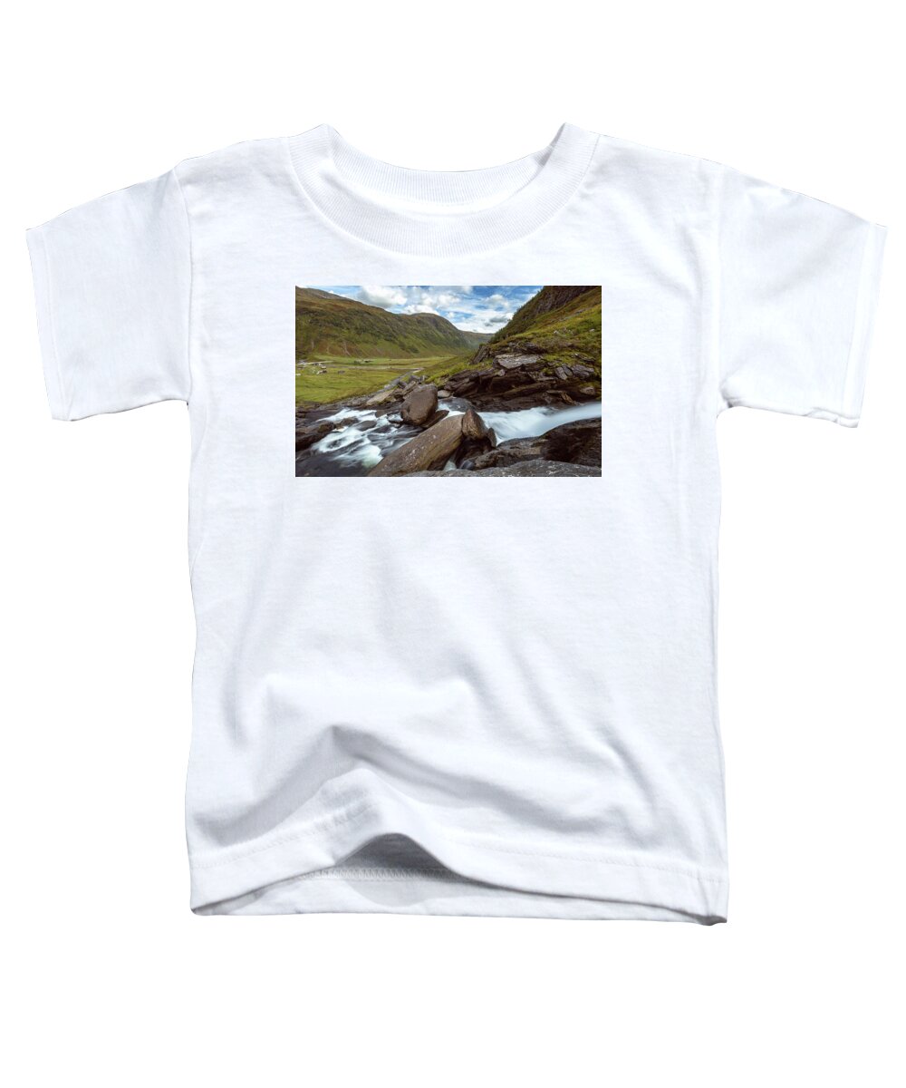 Photography Toddler T-Shirt featuring the photograph Sendefossen, Norway by Andreas Levi