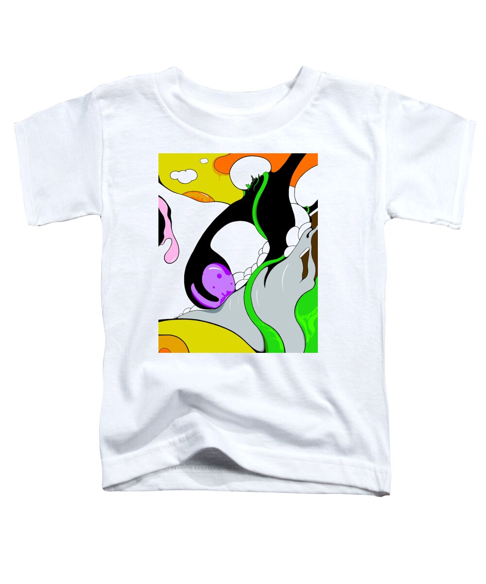 Vine Toddler T-Shirt featuring the drawing Sim Cities by Craig Tilley