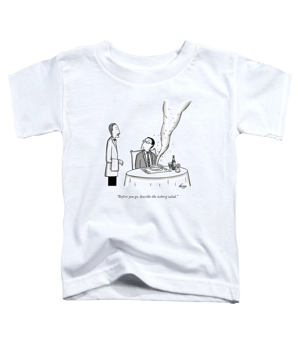 Before You Go Toddler T-Shirt featuring the drawing Soup Tornado by Felipe Galindo