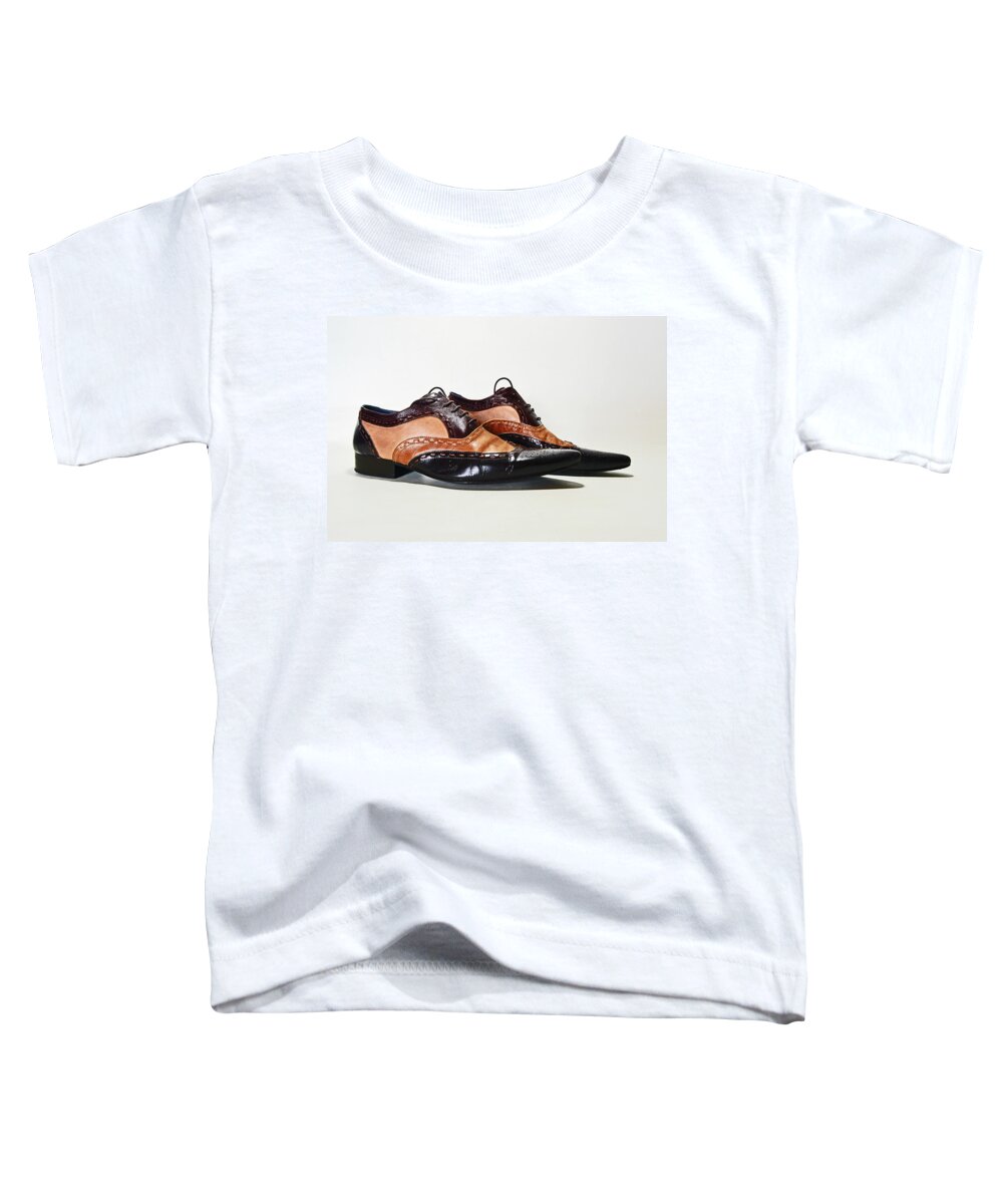 Shoes Toddler T-Shirt featuring the photograph STUDIO. Elegant Shoes by Lachlan Main