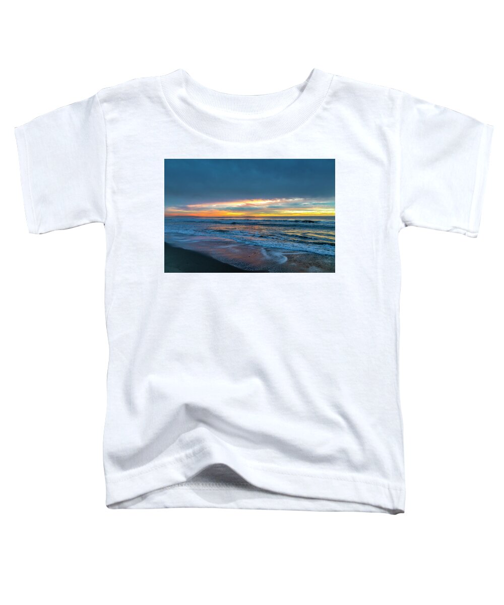 Catalina Island Toddler T-Shirt featuring the photograph Sunset Fire Over Catalina Island 2 by Gene Parks