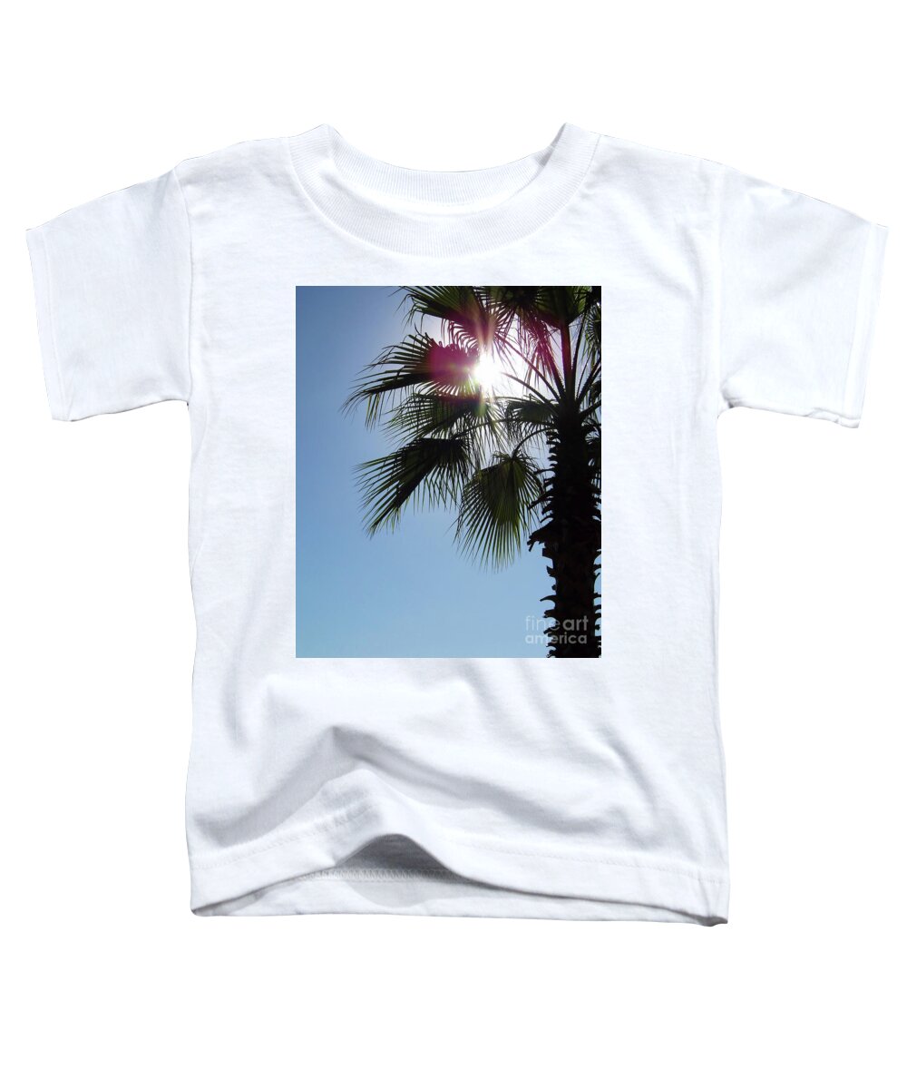 Sun Toddler T-Shirt featuring the photograph Sunshine Palm by D Hackett