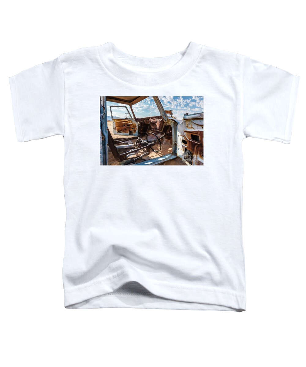 Wreck Toddler T-Shirt featuring the photograph The car is open, please come in... by Lyl Dil Creations