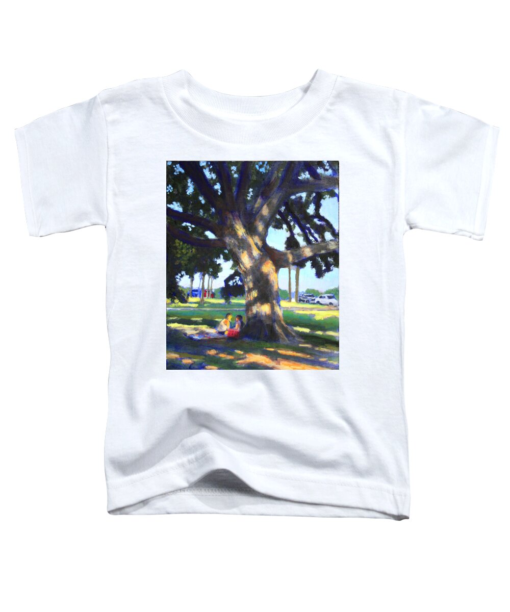 Charleston Sc Toddler T-Shirt featuring the painting The Picnic at Battery Street by David Zimmerman