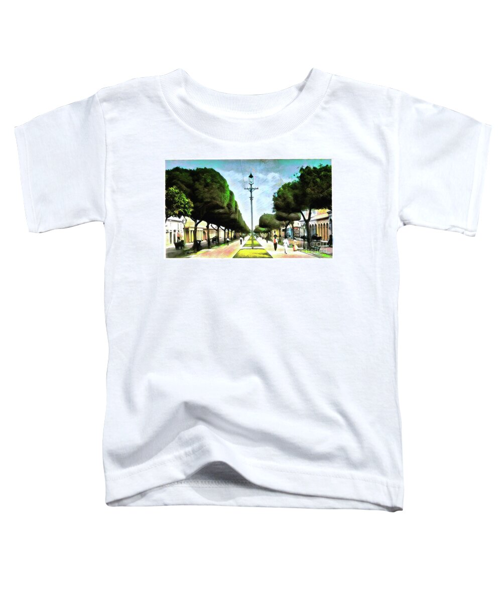 Havana Toddler T-Shirt featuring the photograph The Prado at Havana Cuba by Jack Torcello