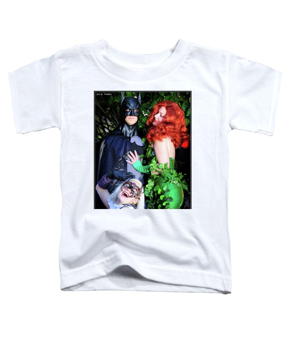 Super Toddler T-Shirt featuring the photograph The Temptation OF Batman by Jon Volden