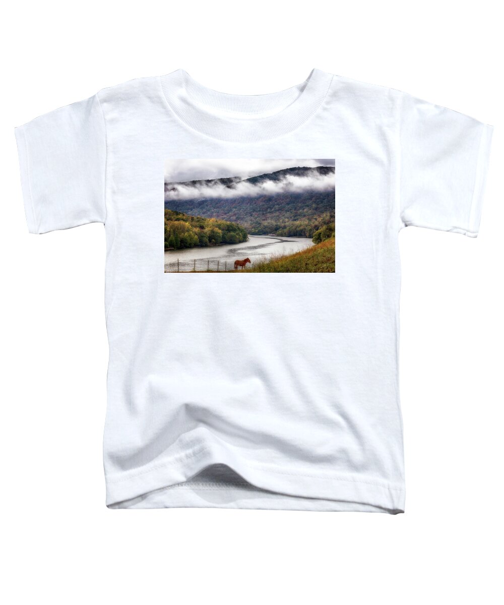 River Toddler T-Shirt featuring the photograph The Tennessee River Gorge by Susan Rissi Tregoning