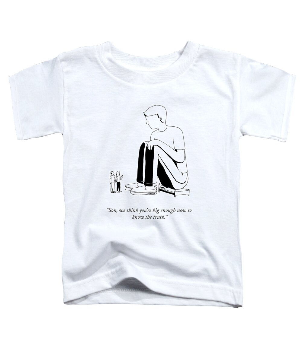 “son Toddler T-Shirt featuring the drawing The Truth by Suerynn Lee