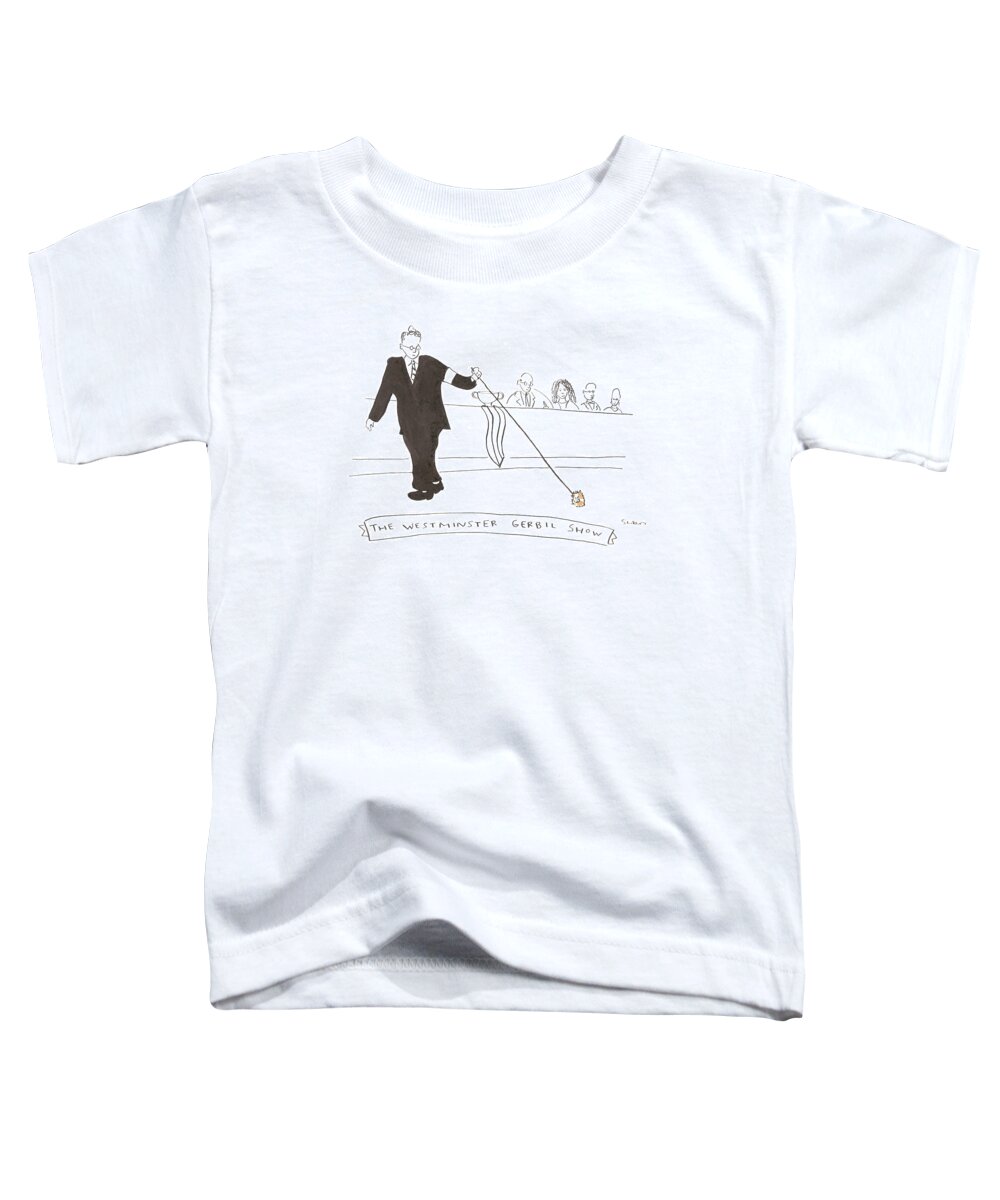 Captionless Toddler T-Shirt featuring the drawing The Westminster Show by Michael Shaw