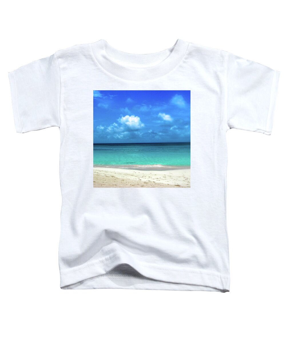 Anguilla Toddler T-Shirt featuring the photograph Topical Beach View Anguilla by Flippin Sweet Gear