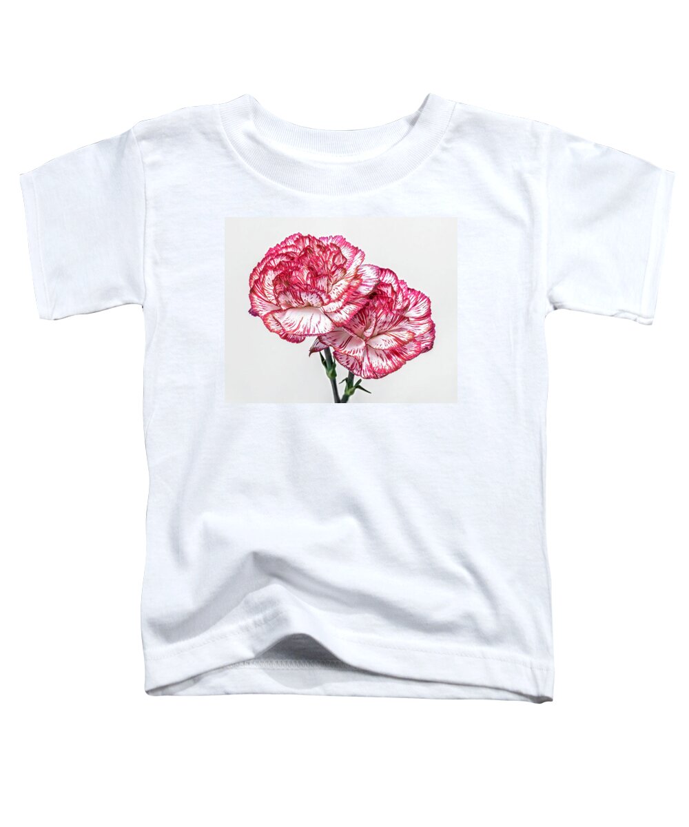 Carnations Toddler T-Shirt featuring the photograph Two Carnations by Sandi Kroll