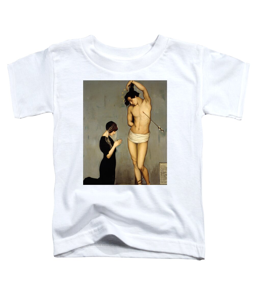 20th Century Art Toddler T-Shirt featuring the painting Votive Offering by Angel Zarraga