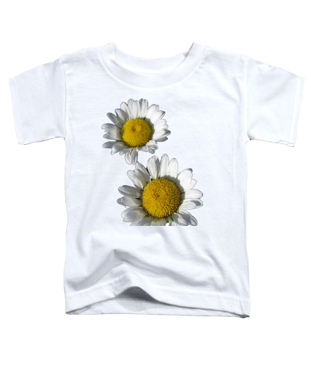 White Daisies Toddler T-Shirt featuring the photograph White Daisies Flower Best for Shirts by Delynn Addams