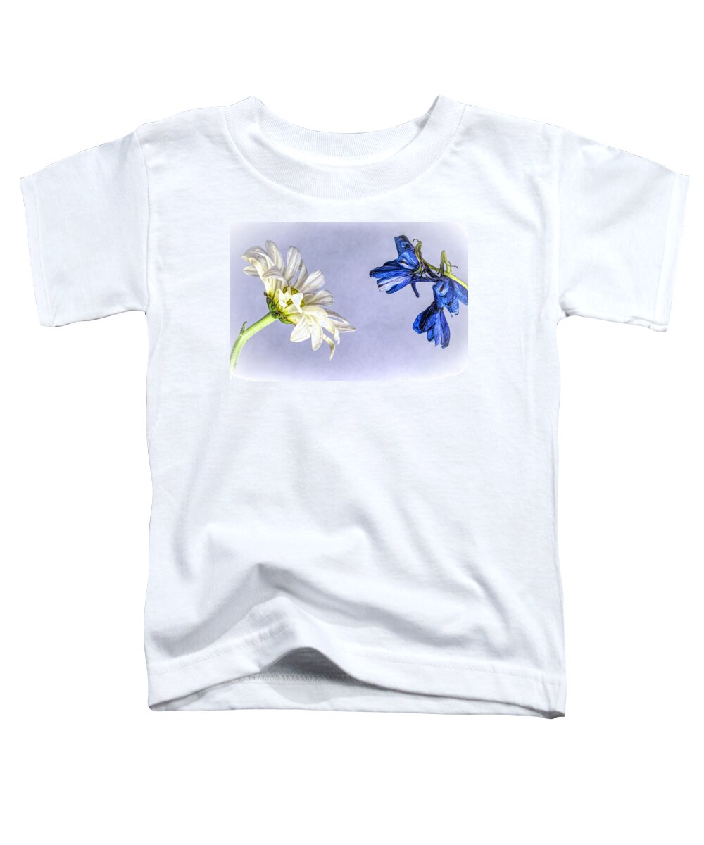 Flower Toddler T-Shirt featuring the photograph Why Can't We Be Friends? by Sandi Kroll