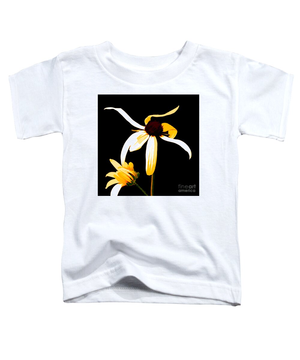 Black-eyed Susans Toddler T-Shirt featuring the photograph Mother and Child Dance of Joy by Anita Pollak