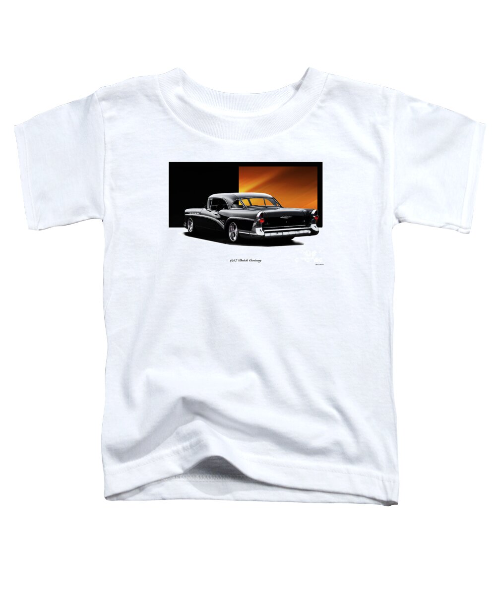 1957 Buick Century Toddler T-Shirt featuring the photograph 1957 Buick Custom Century by Dave Koontz