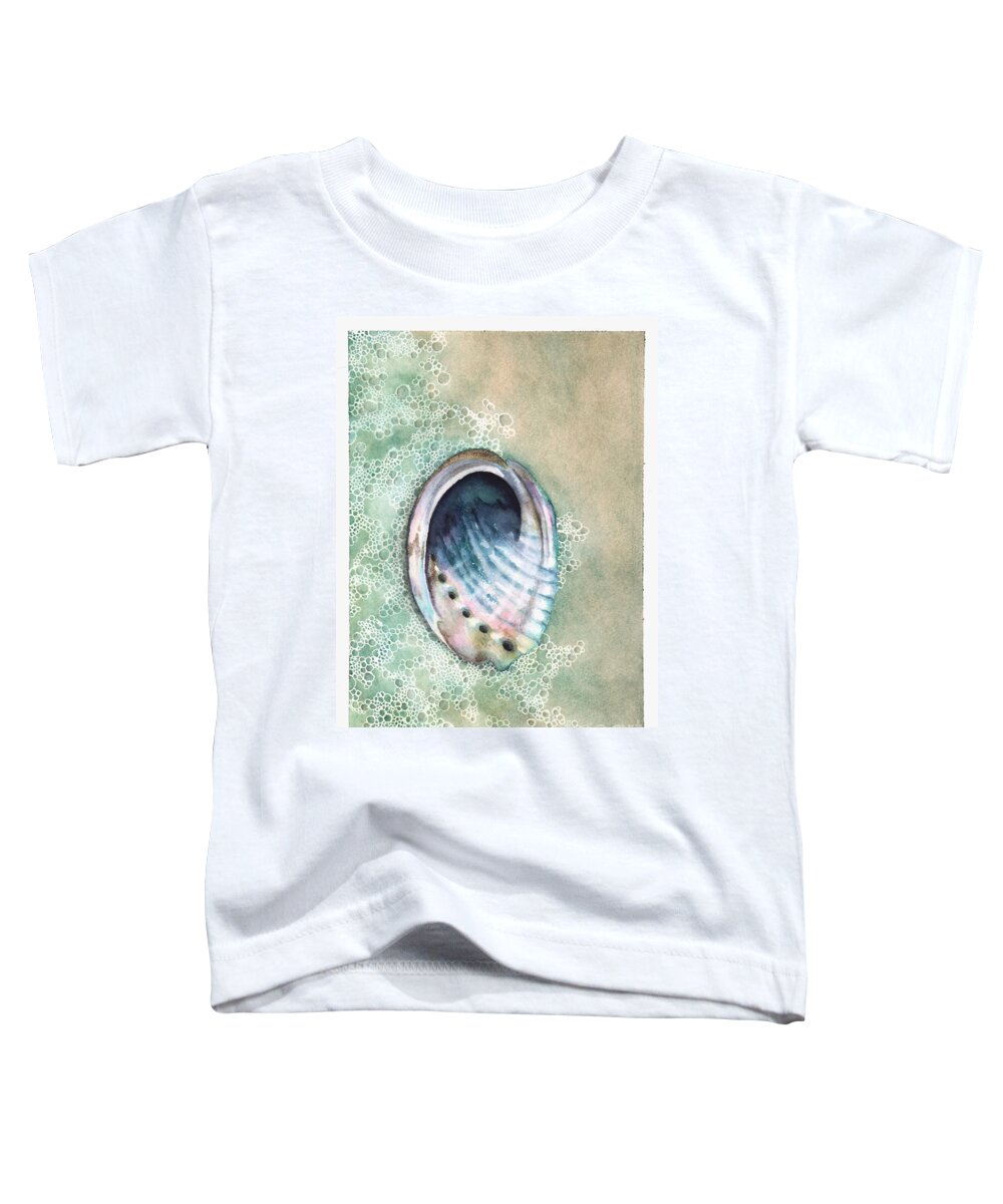 Abalone Toddler T-Shirt featuring the painting Abalone by Hilda Wagner