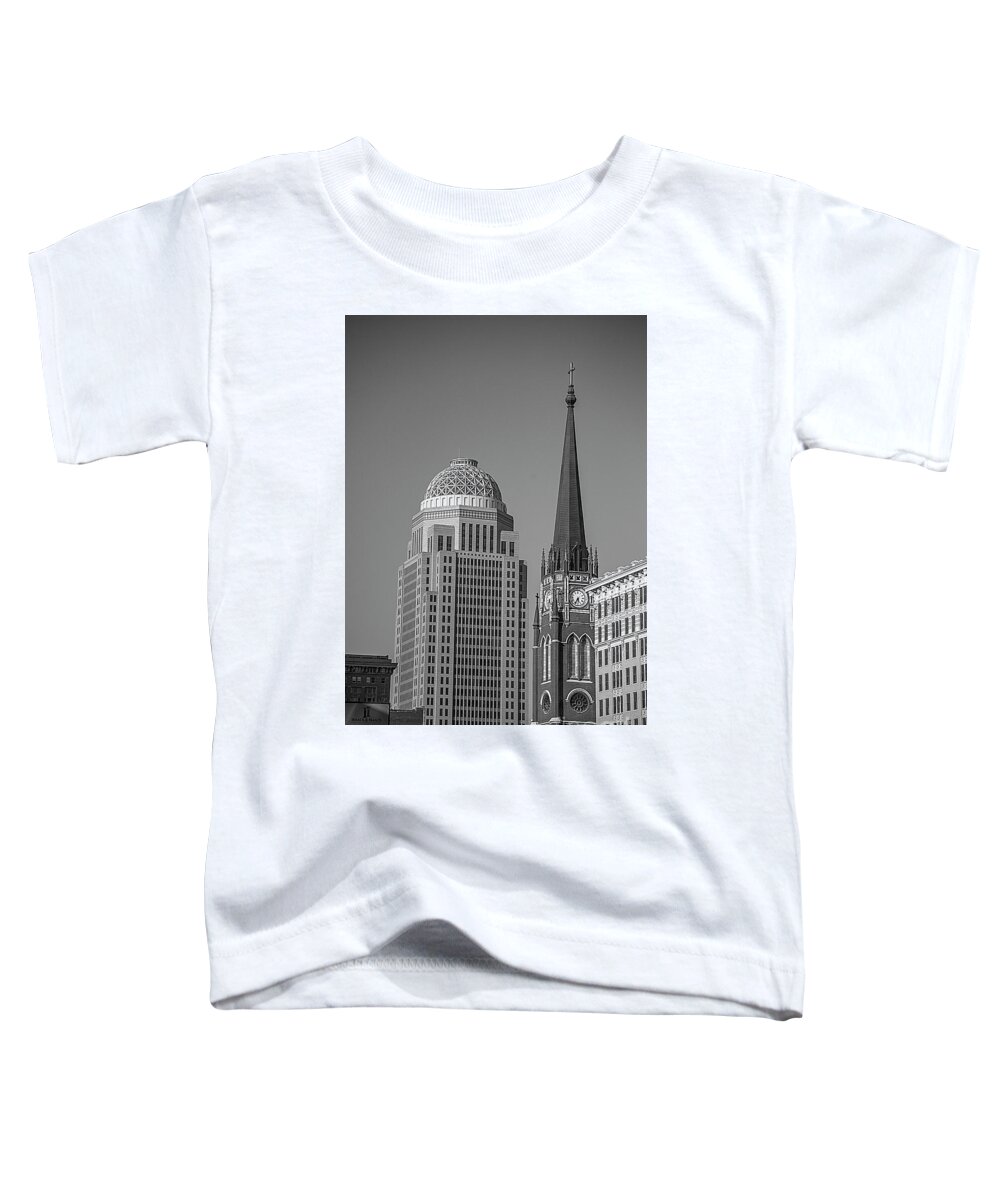 Cathedral Of The Assumption Toddler T-Shirt featuring the photograph Louisville Mercer Cathedral #1 by FineArtRoyal Joshua Mimbs
