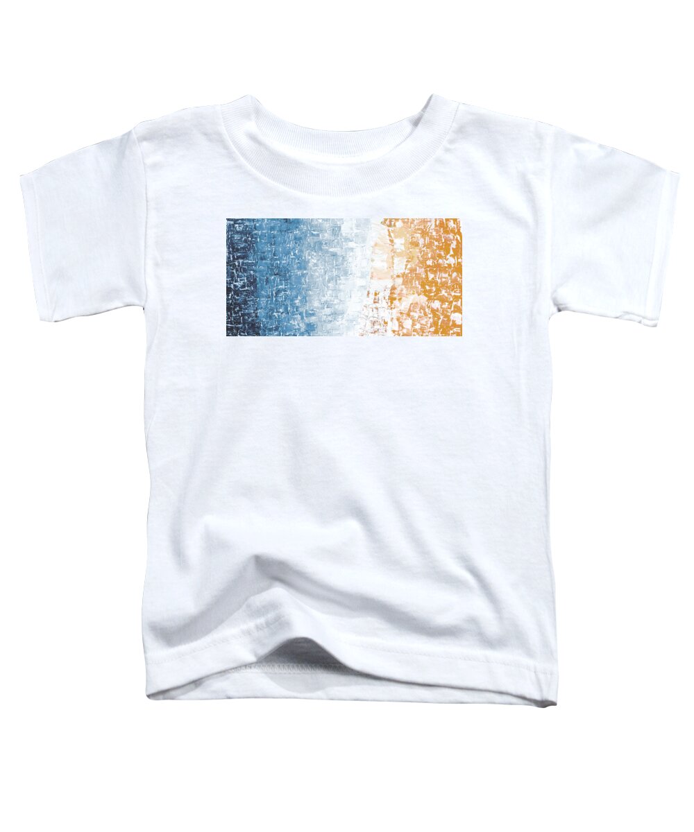 Night Toddler T-Shirt featuring the painting Night to New Day I by Linda Bailey