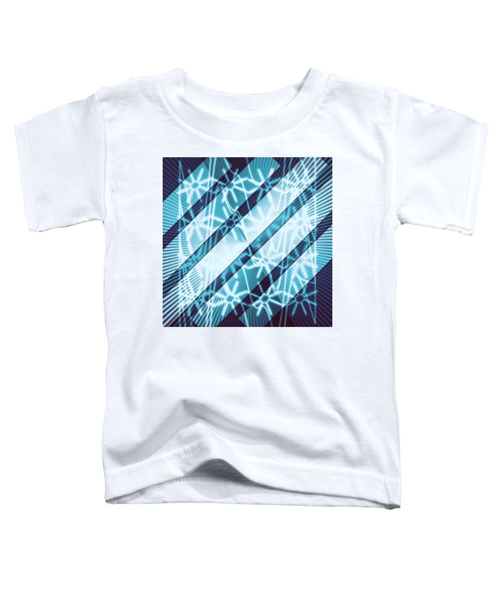 Abstract Toddler T-Shirt featuring the digital art Pattern 46 by Marko Sabotin