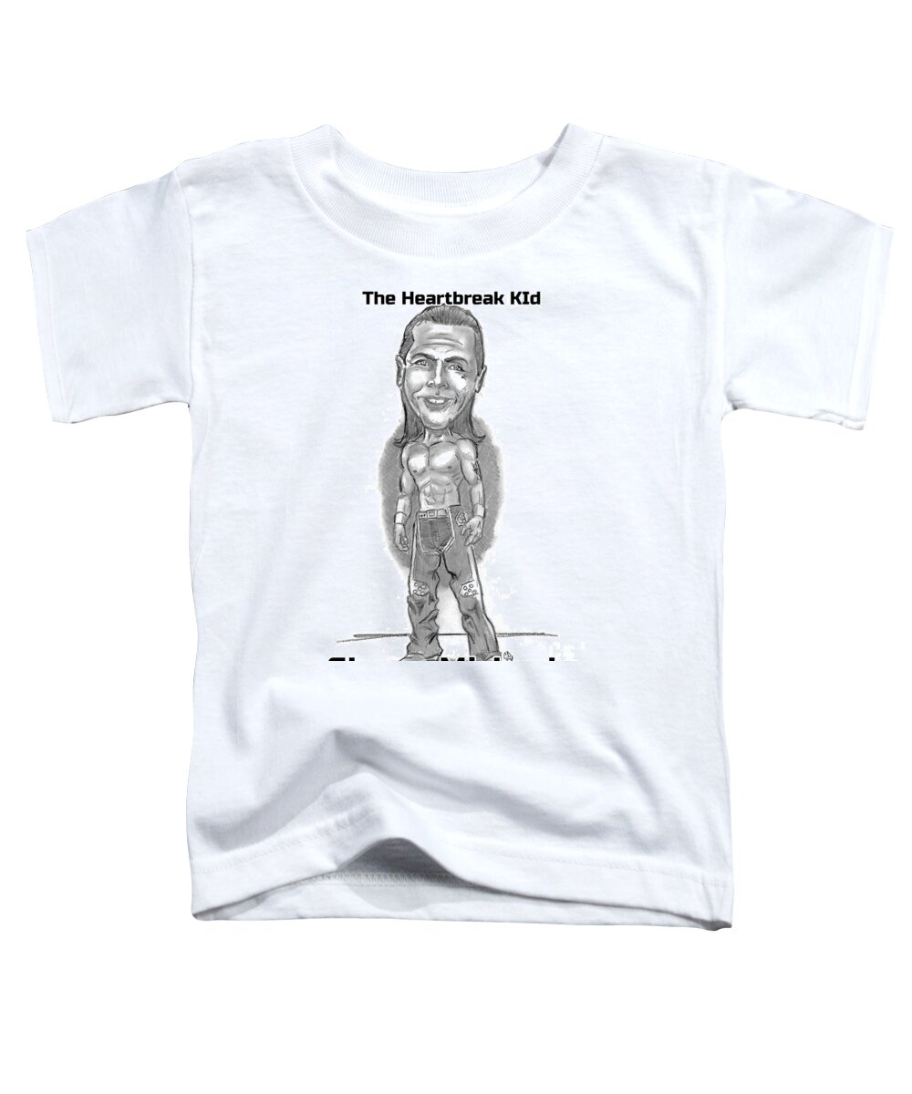 Caricature Toddler T-Shirt featuring the drawing Shawn Michaels #1 by Chris DelVecchio