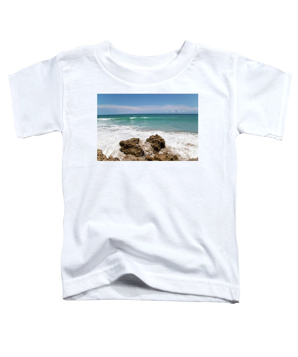 Beach Toddler T-Shirt featuring the photograph Hutchinson Island, Florida #2 by Dart Humeston