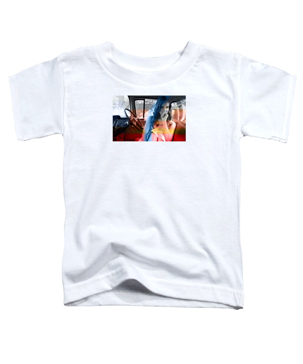 Lana Del Rey Mixed Media Toddler T-Shirt featuring the mixed media Lana Del Rey #2 by Marvin Blaine