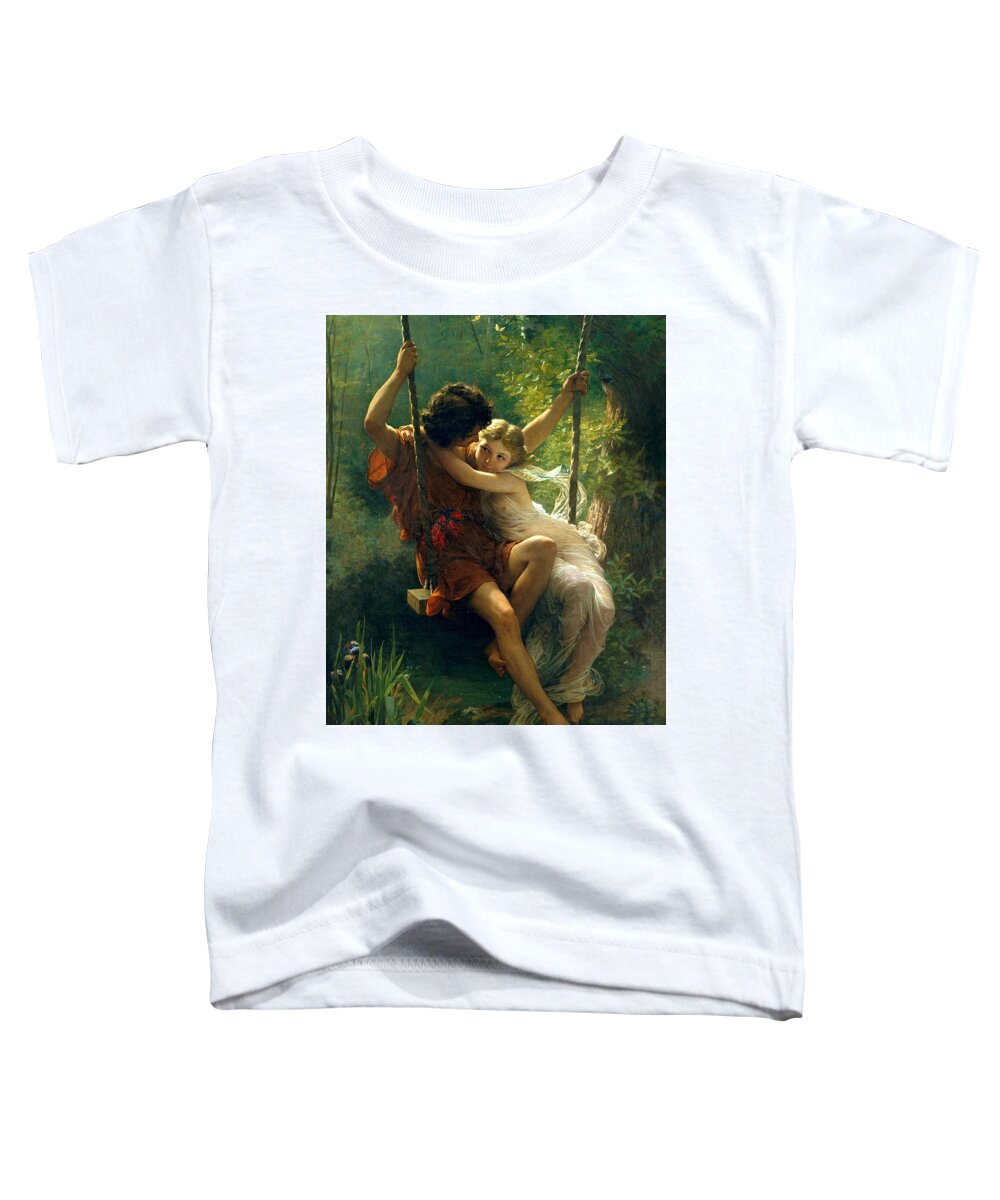 Pierre Auguste Cot Toddler T-Shirt featuring the painting Springtime #2 by Pierre Auguste Cot