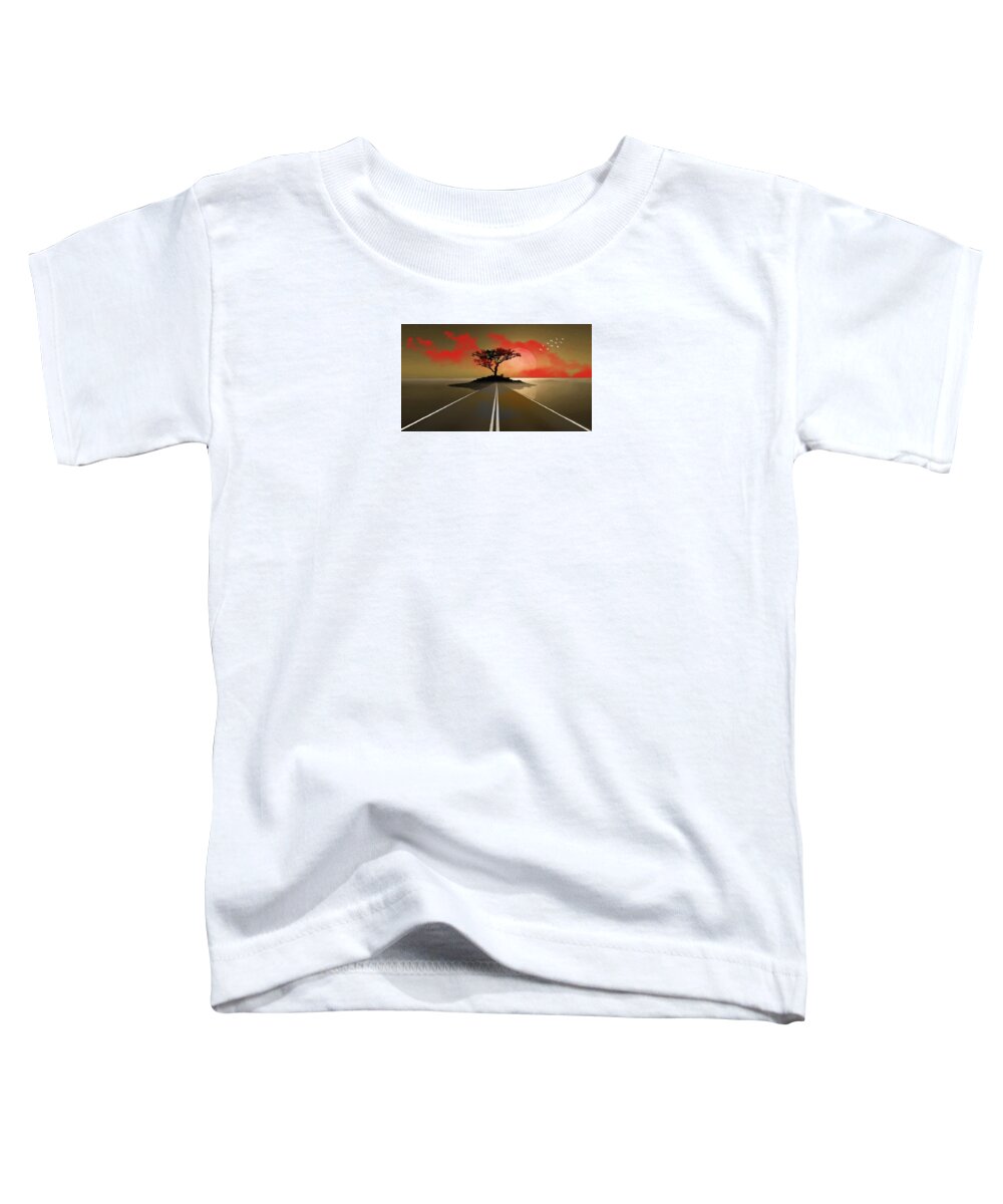 Bird Toddler T-Shirt featuring the mixed media This Way #2 by Marvin Blaine