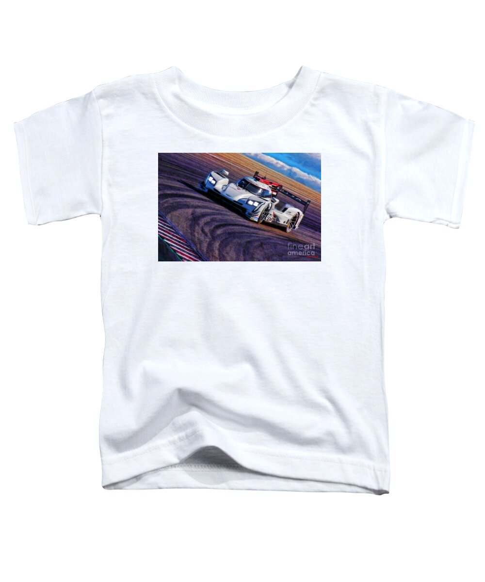 Imsa Toddler T-Shirt featuring the photograph 2021 IMSA Cadillac Chip Ganassi Racing Renger Van Der Zande Kevin Magnussen by Blake Richards