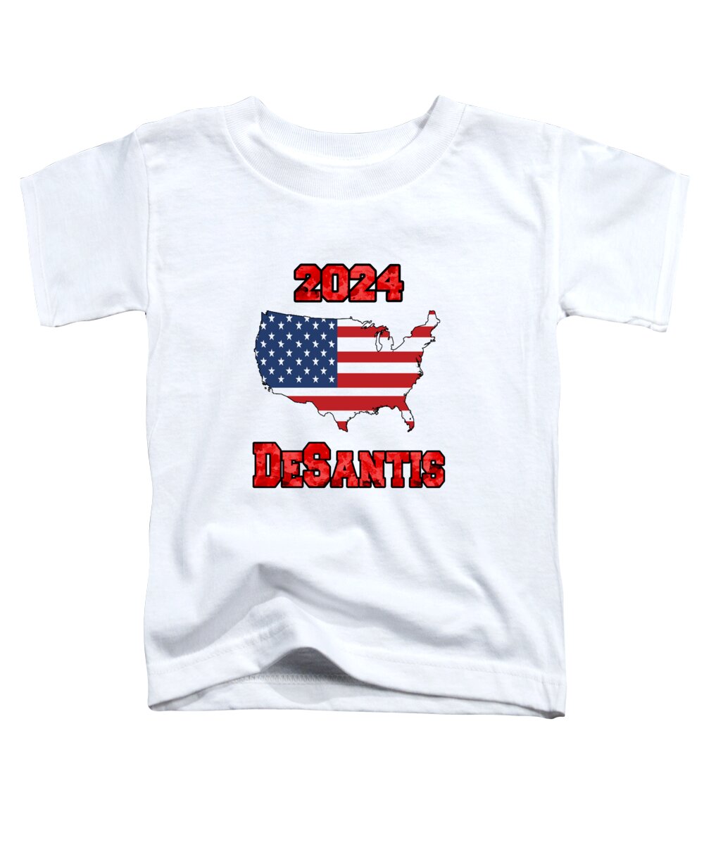 2024 Toddler T-Shirt featuring the digital art 2024 DeSantis by Judy Hall-Folde