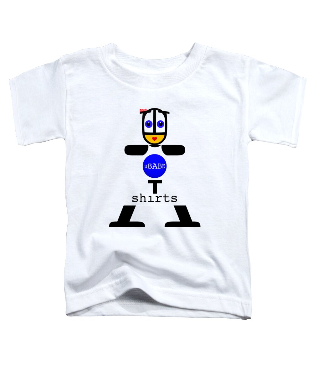 Ubabe T-shirts Toddler T-Shirt featuring the digital art uBABE T-shirts #3 by Ubabe Style