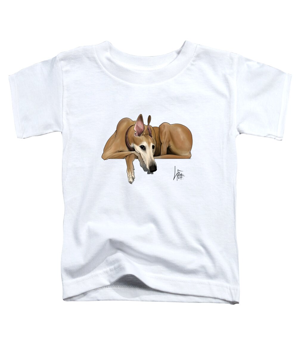 5871 Toddler T-Shirt featuring the drawing 5871 Law by John LaFree