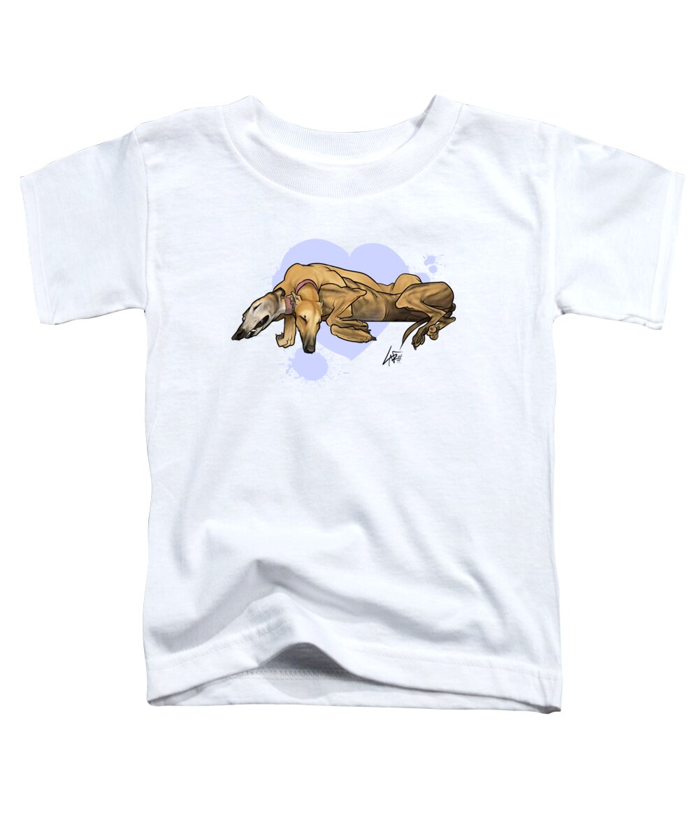 5957 Toddler T-Shirt featuring the drawing 5957 Perez-Fisher by John LaFree