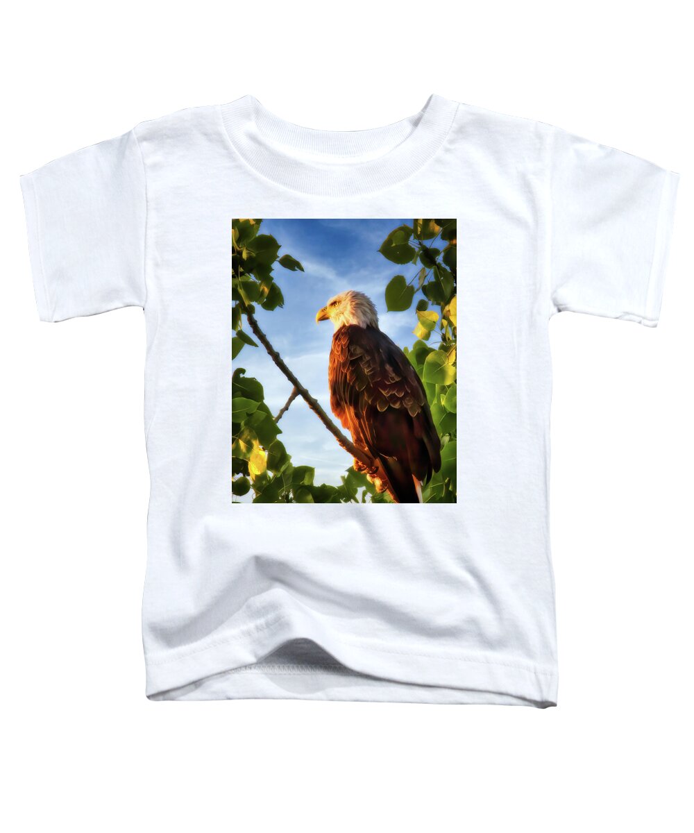  Toddler T-Shirt featuring the photograph A Fine Place to Perch by Jack Wilson
