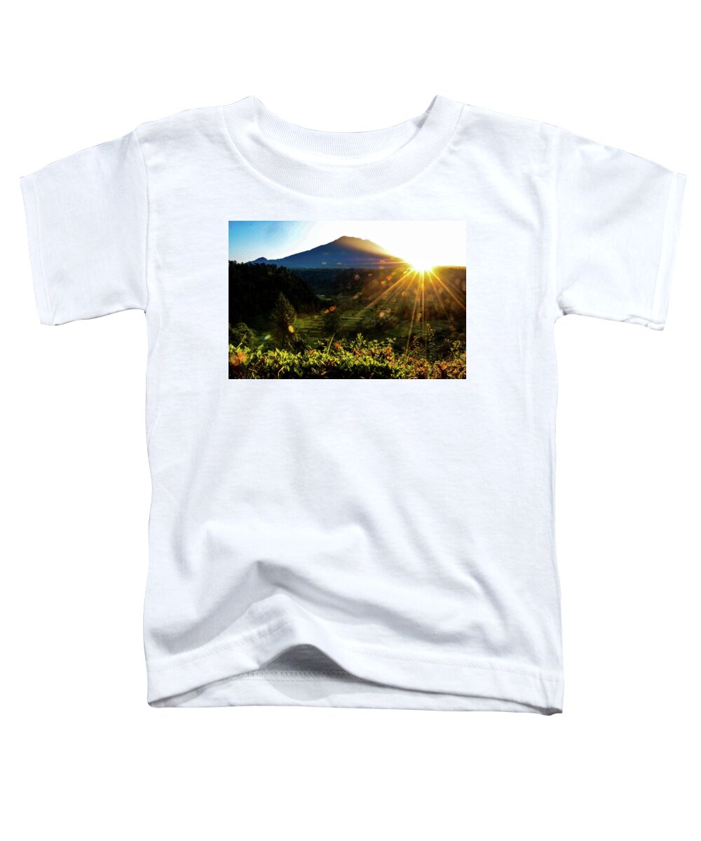 Volcano Toddler T-Shirt featuring the photograph This Side Of Paradise - Mount Agung. Bali, Indonesia by Earth And Spirit