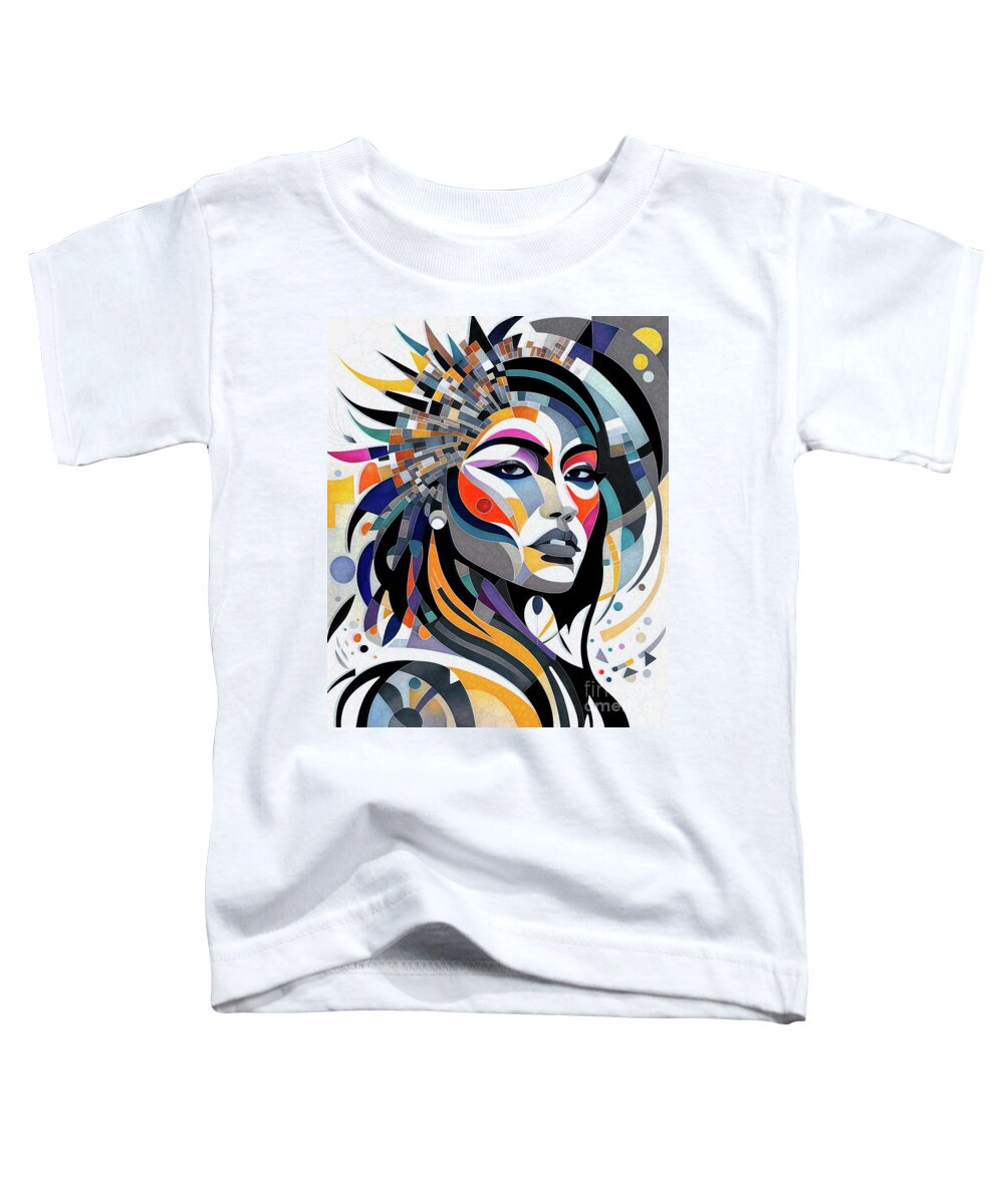 Abstract Toddler T-Shirt featuring the digital art Abstract Native American - 3 by Philip Preston
