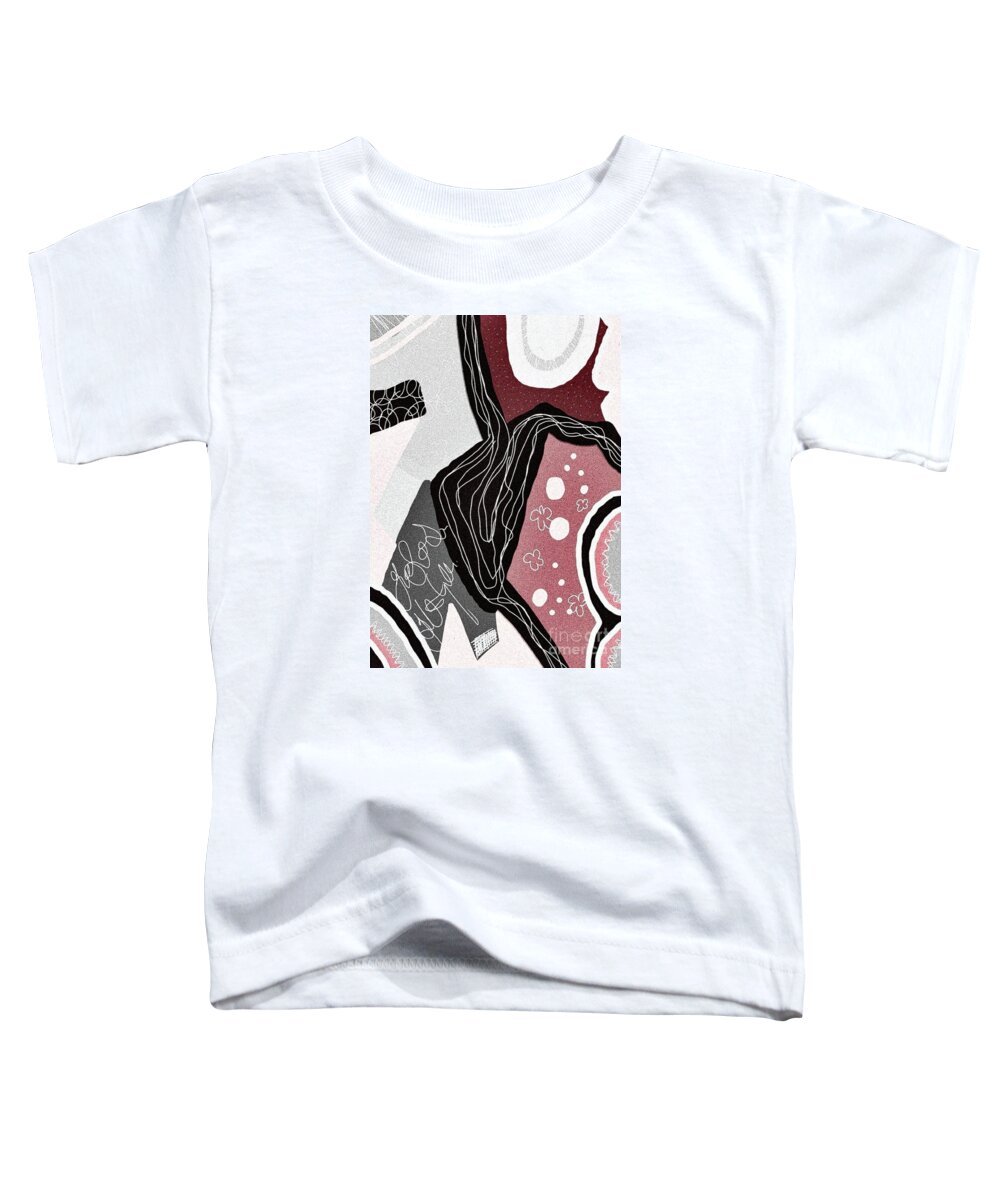 Design Toddler T-Shirt featuring the digital art Abstrakte Malerei by Nomi Morina