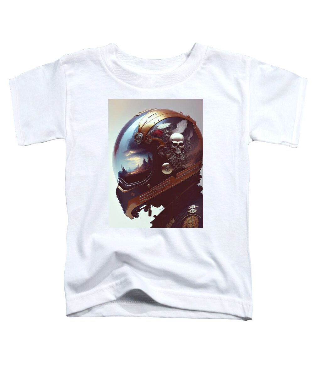 Steam Punk Toddler T-Shirt featuring the digital art Adorned for the Times by David Manlove