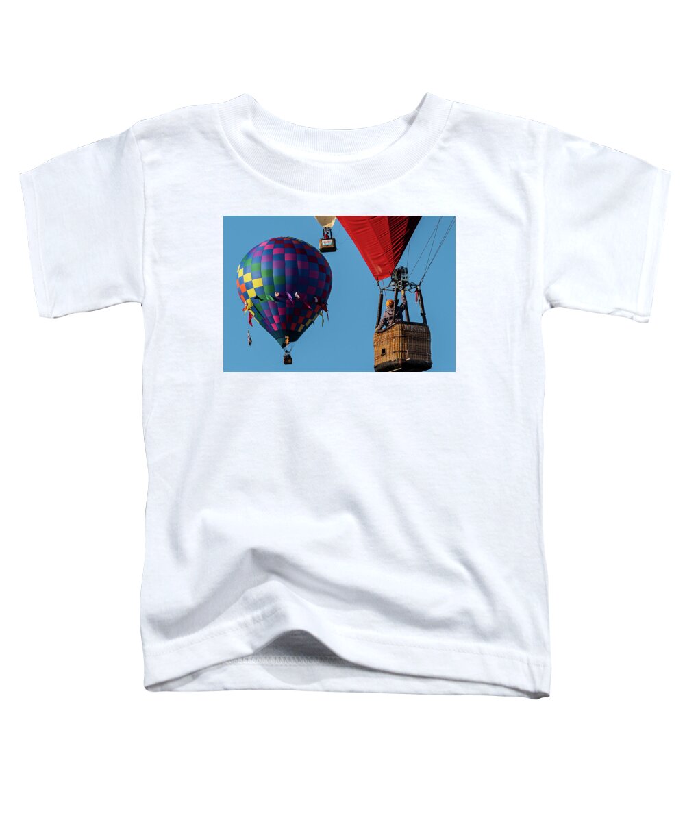 Balloon Toddler T-Shirt featuring the digital art Air Traffic by Todd Tucker