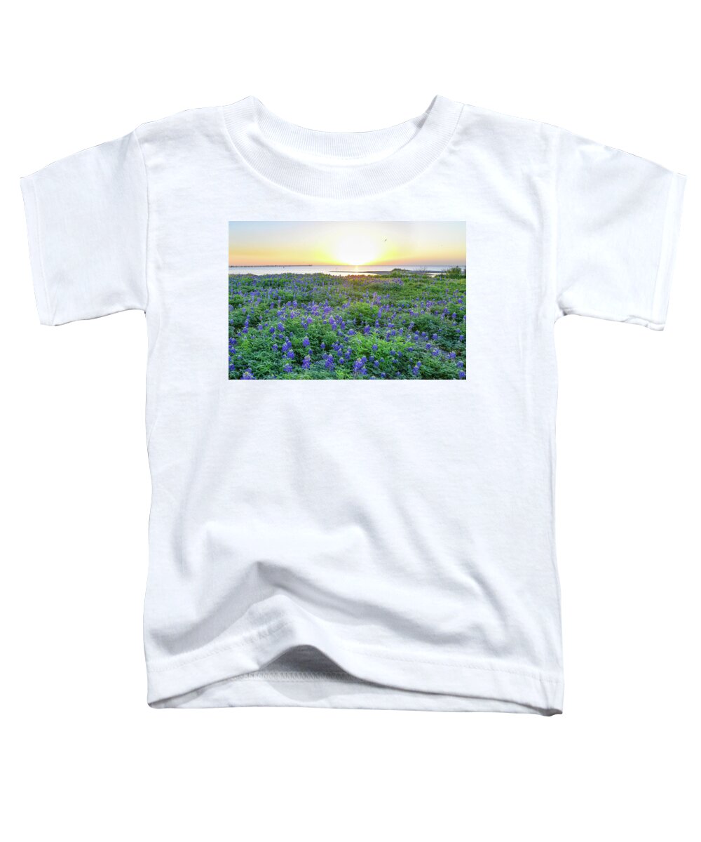 Bluebonnets Toddler T-Shirt featuring the photograph Almost Spring by Christopher Rice
