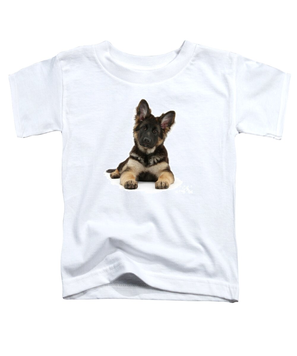 German Shepherd Dog Toddler T-Shirt featuring the photograph Alsatian pup by Warren Photographic